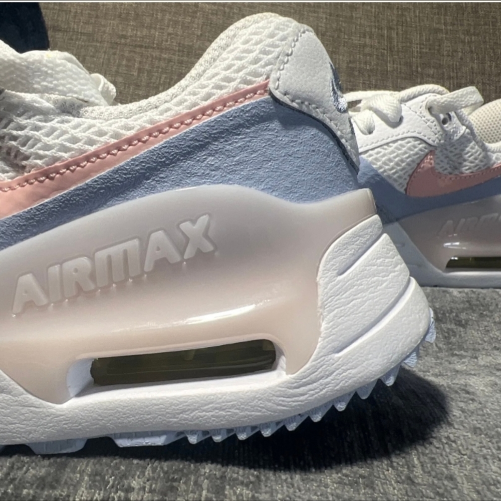 Nike Air Max System White / Cobalt Bliss / Pearl  Pink Bloom Size 7.5 WMNS - Picture 2 of 6